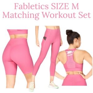 Fabletics “Pink Rouge” 3-Piece Workout Set